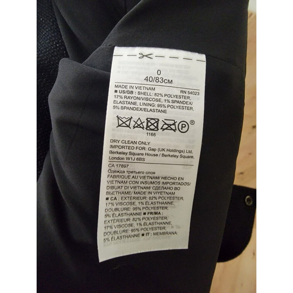 Banana Republic Flounce Front Moto Jacket, Size 0 Black Preppy - Picture 11 of 11